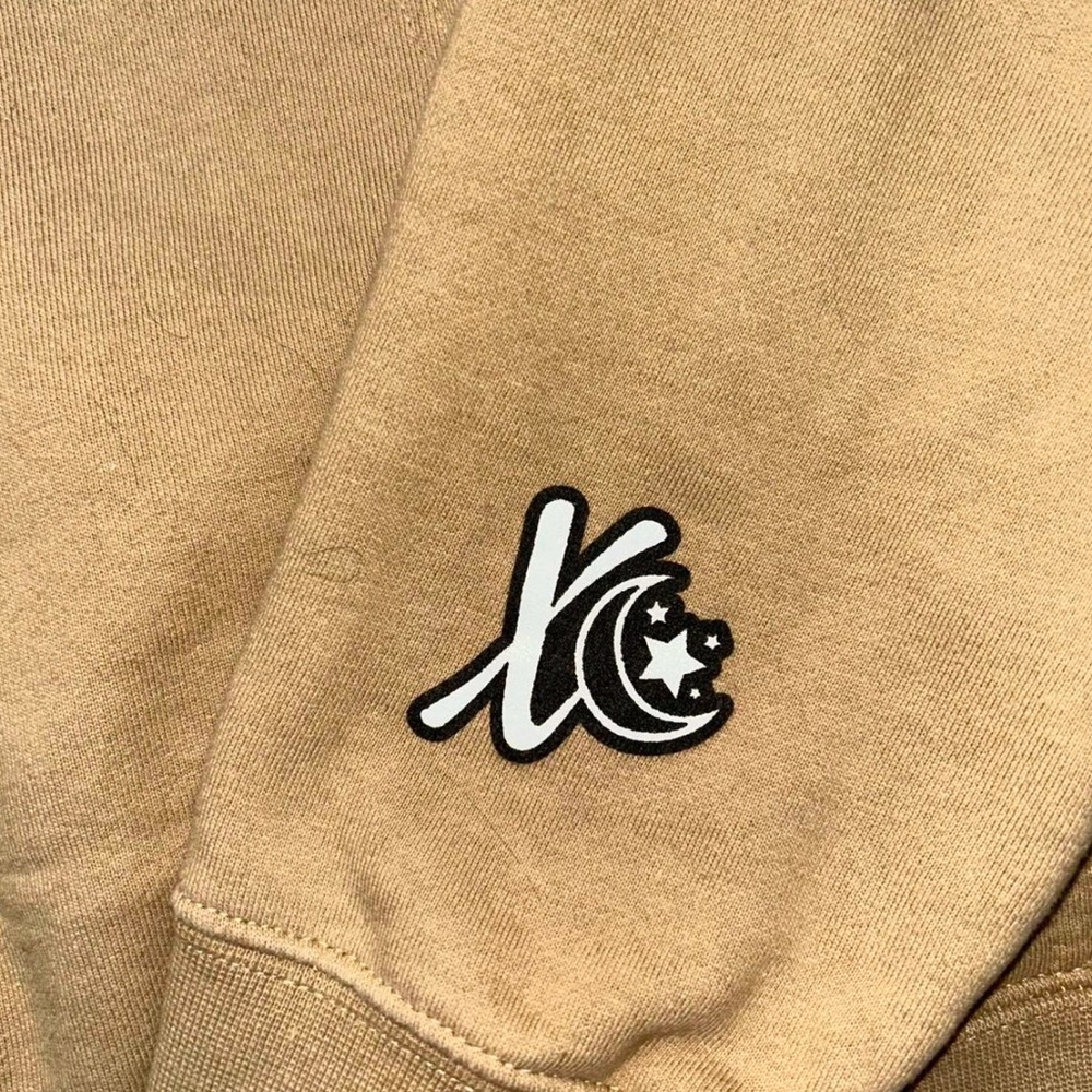 Larray “GIRLIES” Tan Hoodie Medium - Picture 3 of 4